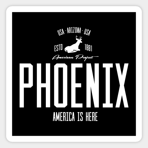 USA, America, Phoenix, Arizona Magnet by NEFT PROJECT